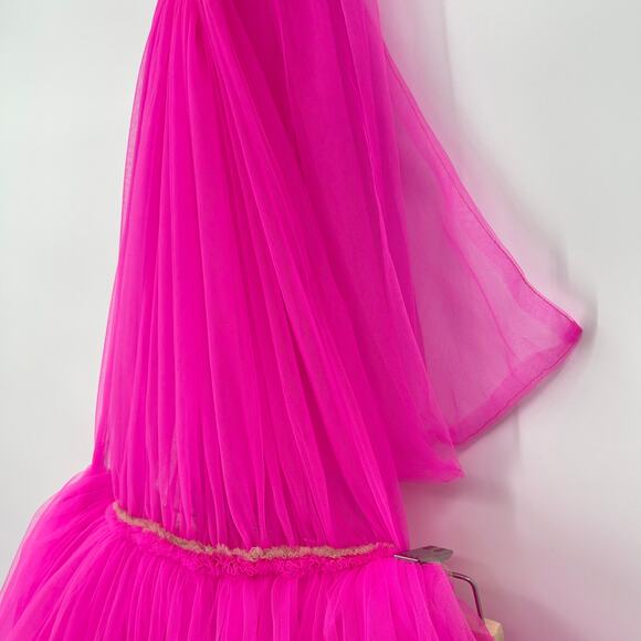 Bronx & Banco | Anna Halterneck Mini Dress in Hot Pink Tulle S - Picture 10 of 15